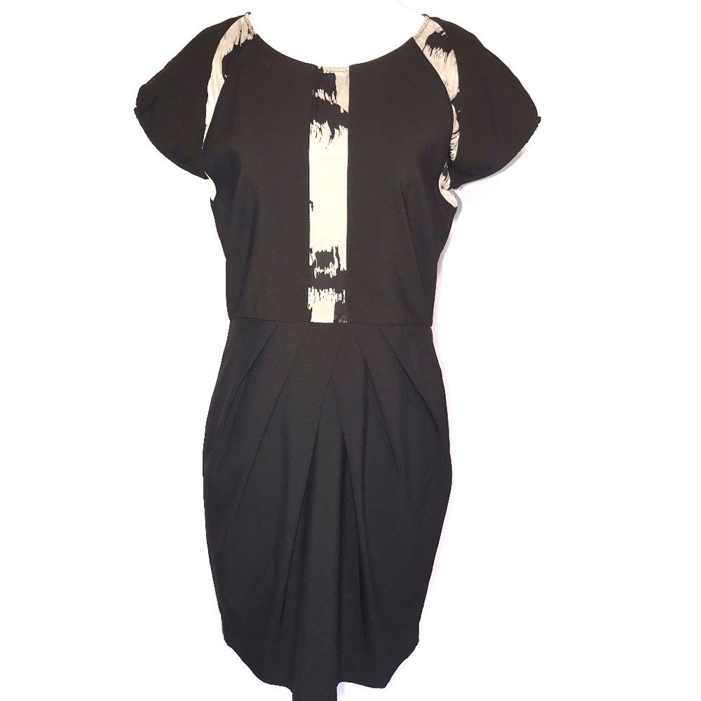 Line & Dot Black Sheath Dress Tulip Skirt